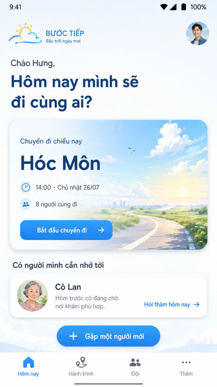 BƯỚC TIẾP Landing Page